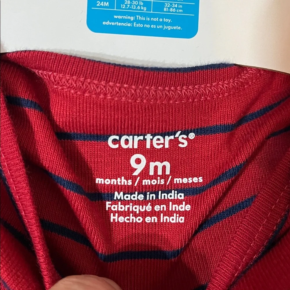 NEW Carter's 3-piece Set- car themed, navy, gray, red - Picture 7 of 13